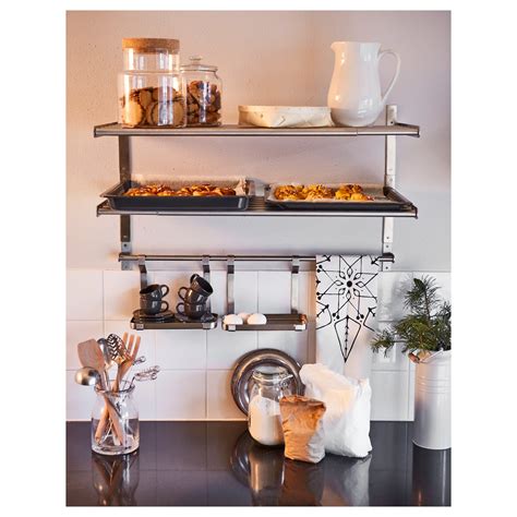 stainless steel kitchen shelves ikea